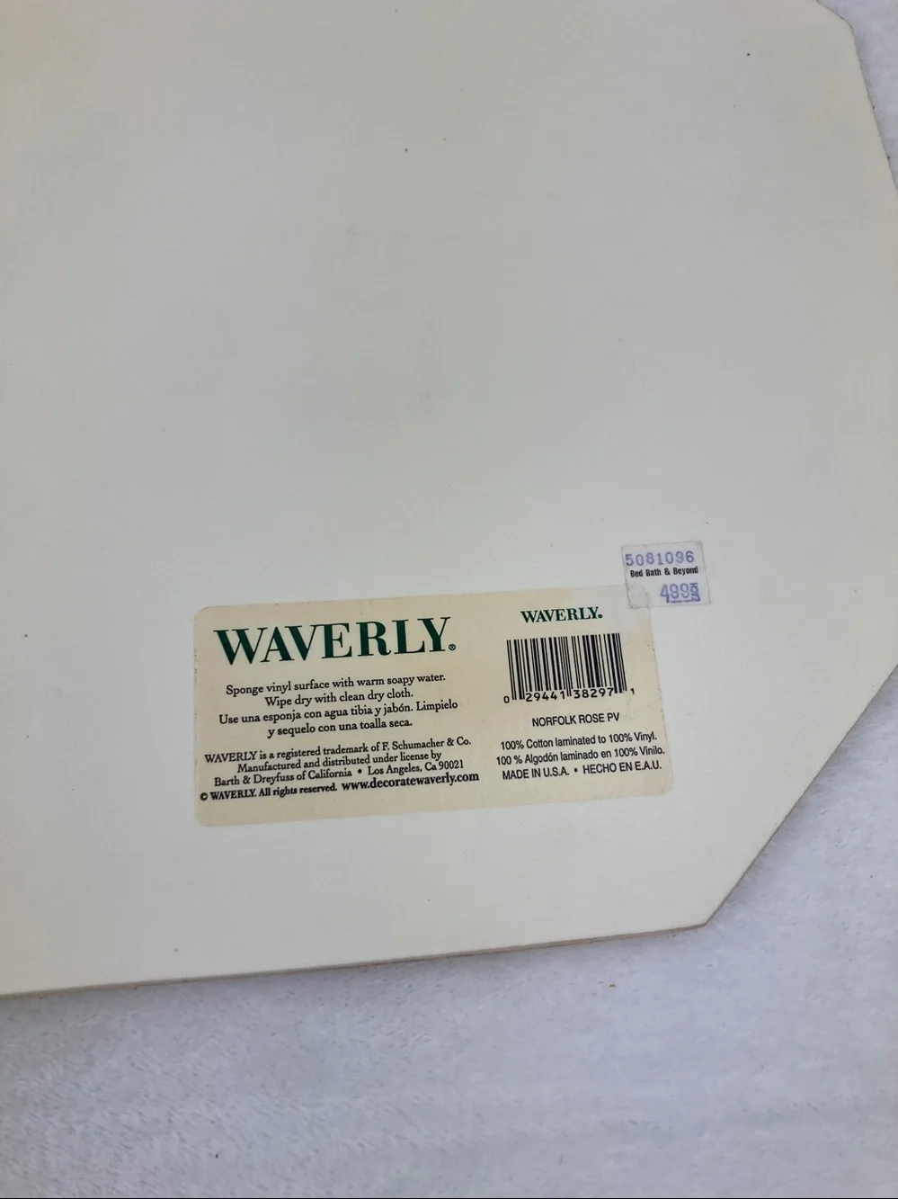 Waverly Norfolk Rose Placemats & Napkins Set of 4 Shabby Chic Farmhouse